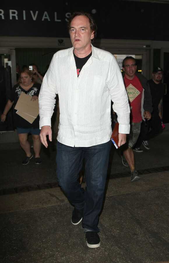 Quentin Tarantino arrive à l'aéroport de LAX à Los Angeles, le 19 octobre 2016