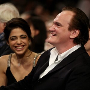 Quentin Tarantino et sa compagne Daniella Pick à la cérémonie d'ouverture du 8ème festival Lumière de Lyon, le 8 octobre 2016.