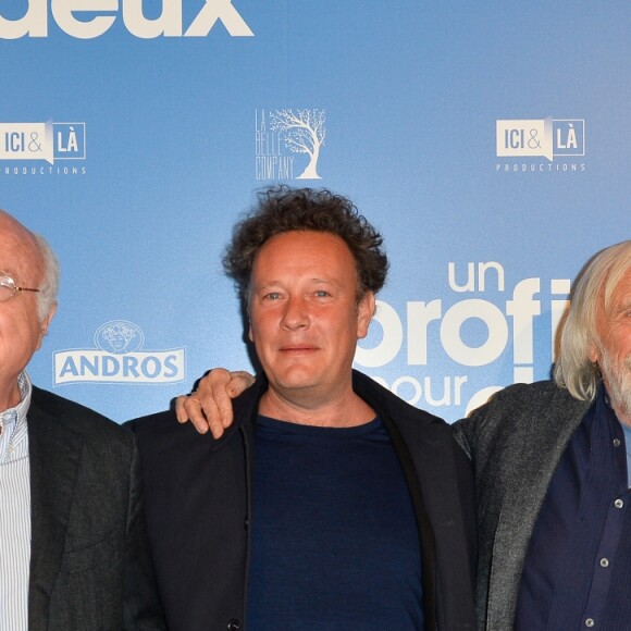 Yaniss Lespert, Vladimir Cosma, Stéphane Robelin, Pierre Richard et Fanny Valette à l'avant-première du film "Un profil pour deux" au cinéma UGC Normandie à Paris, France, le 27 mars 2017. © Coadic Guirec/Bestimage