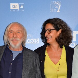 Ceyla Lacerda, son mari Pierre Richard et ses petis-enfants Lucille (Gauche) et Arthur (Droite) à l'avant-première du film "Un profil pour deux" au cinéma UGC Normandie à Paris, France, le 27 mars 2017. © Coadic Guirec/Bestimage