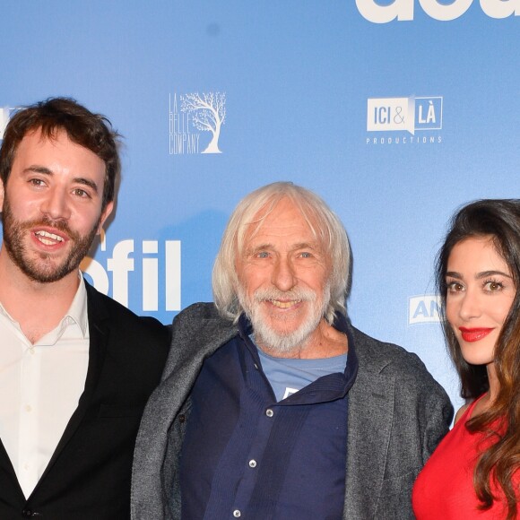 Yaniss Lespert, Pierre Richard et Fanny Valette à l'avant-première du film "Un profil pour deux" au cinéma UGC Normandie à Paris, France, le 27 mars 2017. © Coadic Guirec/Bestimage