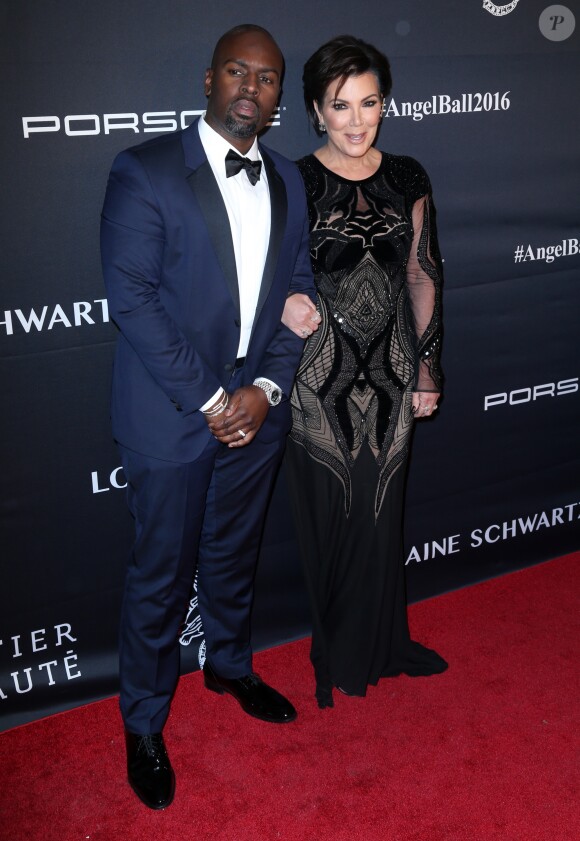 Kris Jenner et son compagnon Corey Gamble lors du Gala 2016 "Angel Ball hosted by Gabrielle's Angel Foundation for Cancer Research", qui honore, entre autres, Robert Kardashian, à New York, le 21 novembre 2016.