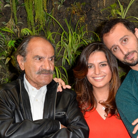 Gérard Hernandez, Laëtitia Milot et Arié Elmaleh au photocall du film "Les Schtroumpfs, le village perdu" au Pershing Hall à Paris le 27 mars 2017. © Guirec Coadic / Bestimage 27/03/2011 - Paris