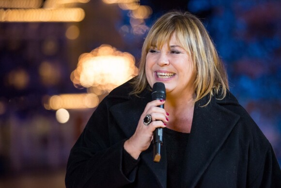 Michèle Bernier lors de l'enregistrement de l'émission "Toute la musique qu'on aime" à Disneyland Paris, qui sera diffusée sur TF1 le 31 décembre.