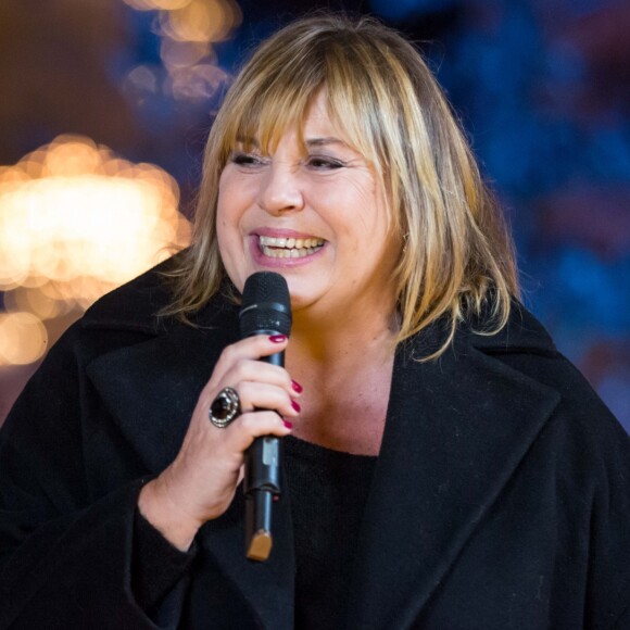 Michèle Bernier lors de l'enregistrement de l'émission "Toute la musique qu'on aime" à Disneyland Paris, qui sera diffusée sur TF1 le 31 décembre.