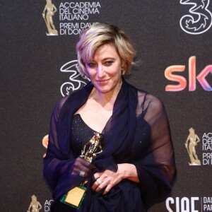 Valeria Bruni Tedeschi à la 62ème cérémonie des David di Donatello à Rome en Italie, le 27 mars 2017