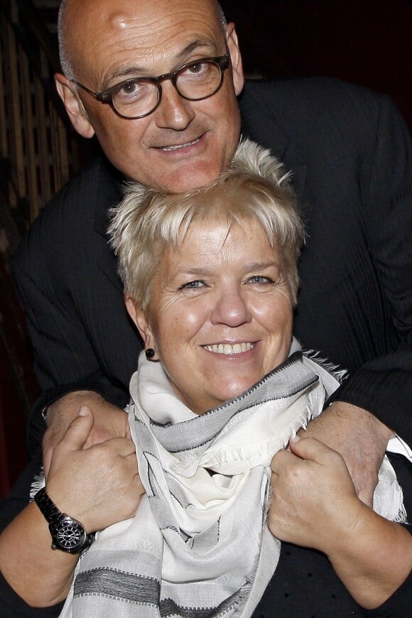 Mimie Mathy et son mari Benoist Gérard à Paris le 7 mars 2015