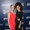 Teri Polo et Sherri Saum - 28e GLAAD Media Awards à Beverly Hills le 1er avril 2017. © Birdie Thompson/AdMedia via ZUMA Wire / Bestimage