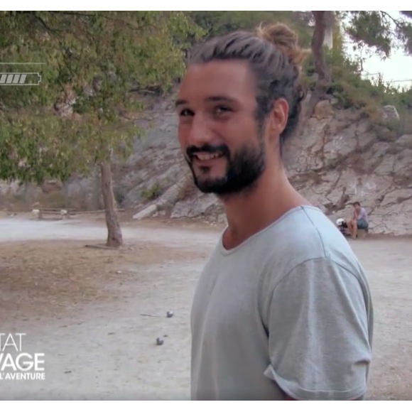 Laure Manaudou entourée de ses frères et de son chéri Jérémy Frérot. Emission "A l'état sauvage". Sur M6, le 4 avril 2017.