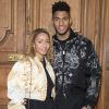 Estelle Mossely et son compagnon Tony Yoka au photocall du défilé de mode Hommes Automne-Hiver 2017/2018 "Givenchy" à Paris le 20 janvier 2017. © Olivier Borde / Bestimage