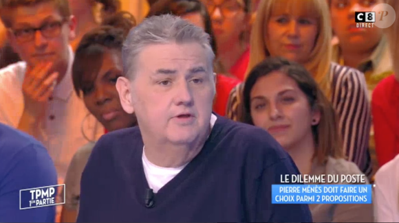 Pierre Ménès dans "Touche pas à mon poste" sur C8. Le 4 avril 2017.