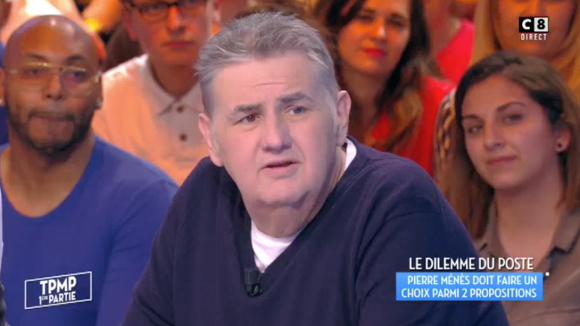 Pierre Ménès dans "Touche pas à mon poste" sur C8. Le 4 avril 2017.