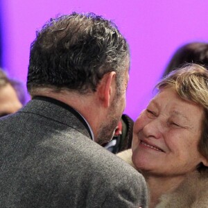 GUILLAUME SARKOZY ET MARISA BRUNI TEDESCHI (BORINI) PARIS, LE 11 MARS 2012 GRAND MEETING DE NICOLAS SARKOZY A VILLEPINTE  meeting of nicolas sarkozy in villepinte on 11/03/201211/03/2012 - villepinte