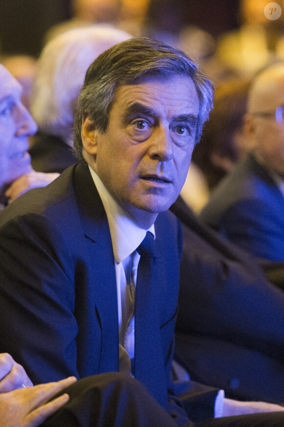 François Fillon (candidat du parti ''Les Républicains" à l'élection présidentielle 2017) en meeting à Toulon, le 31 mars 2017.