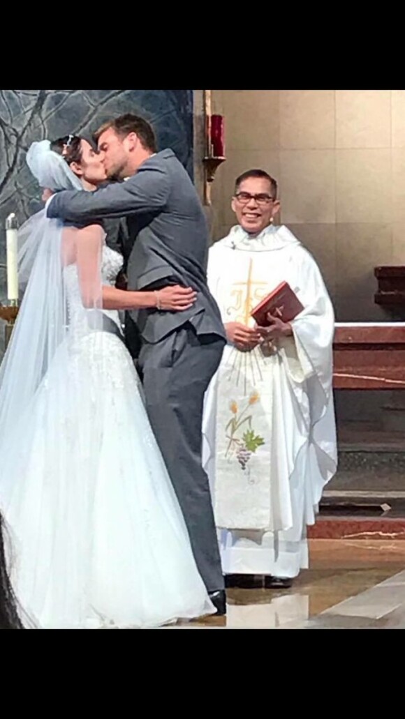 Ryan Harrison et Lauren McHale, soeur de Christina, ont été mariés le 31 mars 2017 en l'église catholique St. John Neumann à West Lake Hills au Texas. Photo Twitter Ryan Harrison.