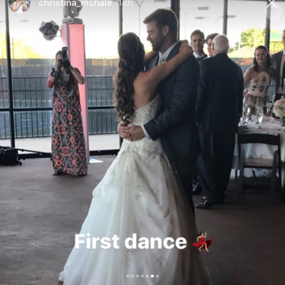 Ryan Harrison a célébré son mariage avec sa compagne Lauren McHale, soeur de Christina, le 31 mars 2017 au Texas. Photo Instagram, souvenir de l'ouverture du bal.