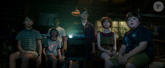 Chosen Jacobs, Finn Wolfhard, Jaeden Lieberher, Jeremy Ray Taylor, Sophia Lillis dans Ça.