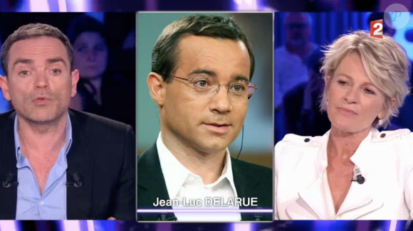 Sophie Davant dans l'émission "On n'est pas couché" sur France 2. Le 8 avril 2017.