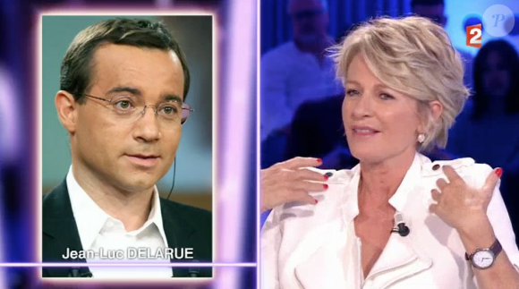 Sophie Davant dans l'émission "On n'est pas couché" sur France 2. Le 8 avril 2017.