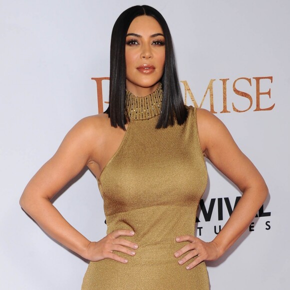 Kim Kardashian à l'avant-première du film "The Promise" au TCL Chinese Theatre à Hollywood, Los Angeles, le 12 avril 2017