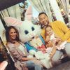 Chrissy Teigen, John Legend et leur fille Luna fêtent Pâques. Avril 2017.