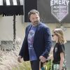 Ben Affleck est allé chercher sa fille Violet Affleck à son cours de Karaté à Brentwood, le 9 avril 2017