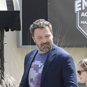 Ben Affleck est allé chercher sa fille Violet Affleck à son cours de Karaté à Brentwood, le 9 avril 2017