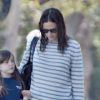 Jennifer Garner accompagne sa fille Seraphina rendre visite à une des ses amies à in Los Angeles, le 10 avril 2017