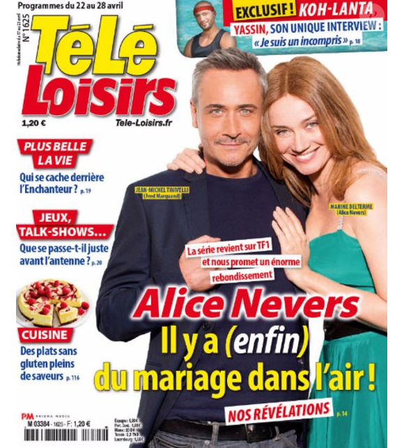 Magazine Télé-Loisirs en kiosques le 17 avril 2017.