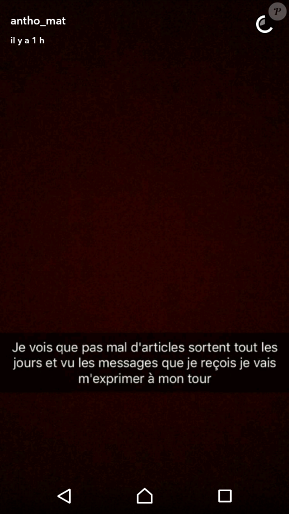 Aurélie Dotremont - Snapchat, 17 avril 2017