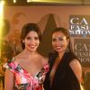 Exclusif - Alia (robe C. Guillarmé) (Secret Story 9) et Zineb Fatara (blogueuse) - 10ème édition du Casa Fashion Show by Kenza Cheddadi à l'hôtel Sofitel Tour Blanche à Casablanca, le 15 avril 2017.