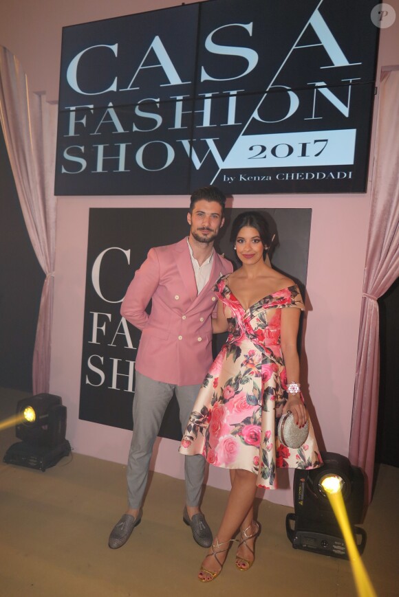 Exclusif - Ali Suna, Alia Chergui (robe Christophe Guillarmé) - 10ème édition du Casa Fashion Show by Kenza Cheddadi à l'hôtel Sofitel Tour Blanche à Casablanca, le 15 avril 2017.