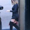 Khloé Kardashian quitte les studios d'enregistrement à Los Angeles le 20 avril 2017.