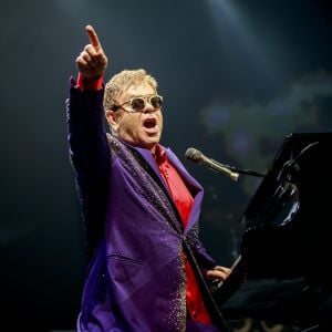 Elton John en concert à Malmö, Suède, le 10 novembre 2016.