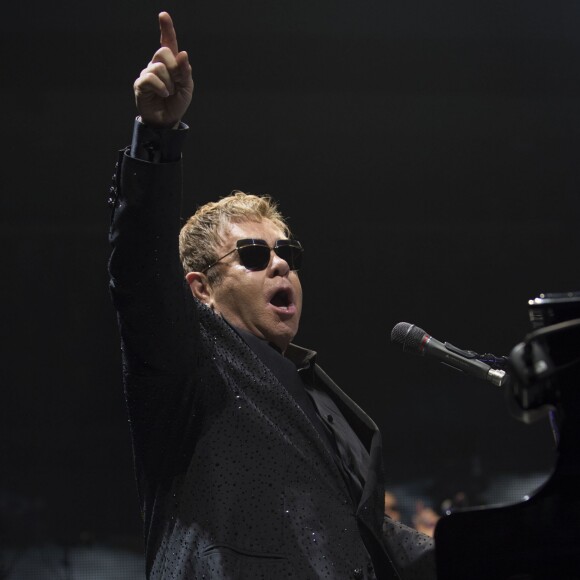 Elton John en concert au The Budweiser Gardens à Londres, le 29 septembre 2016