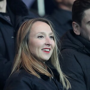 Audrey Lamy - People au match de Ligue des Champions Psg - Ludogorets au Parc des Princes à Paris le 6 décembre 2016. Tenu en échec par Ludogorets (2-2), le PSG laisse la première place © Cyril Moreau/Bestimage