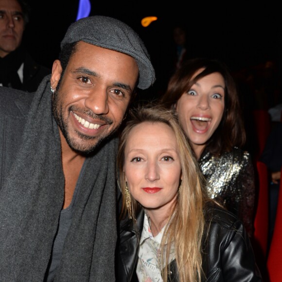 Exclusif - Loup-Denis Elion, Audrey Lamy (enceinte) et Aure Atika - Projecton du film " Tout pour etre heureux" de Cyril Gelblat le 16 mars 2016 dans le cadre du festival de Valenciennes Fiction - Projecton du film "Tout pour être heureux" de Cyril Gelblat le 16 mars 2016 dans le cadre du festival 2 cinéma de Valenciennes le 16 mars 2016. © Veeren/Bestimage