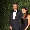 David Beckham et sa femme Victoria Beckham - Soirée "Evening Standard Theatre Awards" à Londres le 30 novembre 2014.