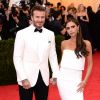 David Beckham et sa femme Victoria Beckham - Soirée du Met Ball / Costume Institute Gala 2014: "Charles James: Beyond Fashion" à New York, le 5 mai 2014.