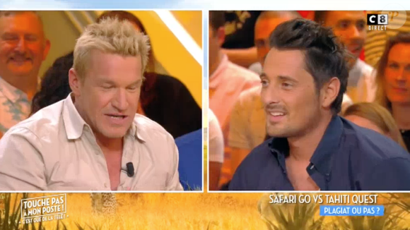 Benjamin Castaldi et Vincent Cerutti s'explquent dans "Touche pas à mon poste", le 26 avril 2017.