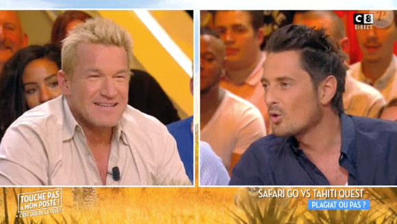 Benjamin Castaldi et Vincent Cerutti s'explquent dans "Touche pas à mon poste", le 26 avril 2017.