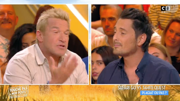 Benjamin Castaldi et Vincent Cerutti s'explquent dans "Touche pas à mon poste", le 26 avril 2017.