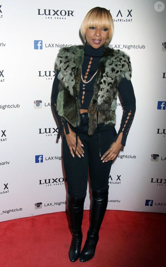 Mary J. Blige au LAX Nightclub à Las Vegas, le 9 décembre 2016