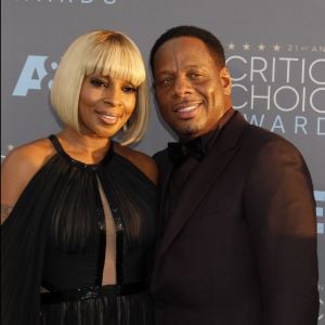 Mary J. Blige et son mari Kendu Isaacs lors du 21ème gala annuel des "Critics' choice Awards" à Santa Monica, le 18 janvier 2016.