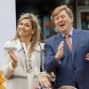 Le roi Willem-Alexander et la reine Maxima des Pays-Bas lors des King Games 2017 à Veghel le 21 avril 2017. 22/04/2017 - Veghel