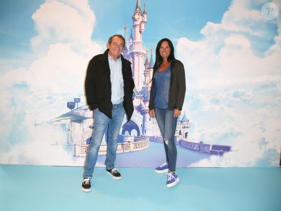 Jean-Pierre Pernaut et sa femme Nathalie Marquay-Pernaut au concert des 10 ans de l'association "Tout le monde contre le cancer" à Disneyland Paris. Marne-la-Vallée, le 12 juin 2016.