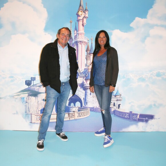 Jean-Pierre Pernaut et sa femme Nathalie Marquay-Pernaut au concert des 10 ans de l'association "Tout le monde contre le cancer" à Disneyland Paris. Marne-la-Vallée, le 12 juin 2016.