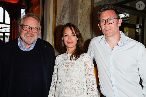 Semi-Exclusif - Dominique Segall, Bérénice Bejo et son compagnon Michel Hazanavicius - Inauguration du nouvel hôtel l' Hermitage du groupe Barrière à La Baule Cet hiver, le palace baulois a été en travaux durant six mois. Le temps de refaire toute la décoration, de créer un spa et d'ouvrir plus sa terrasse vers la mer. C'est Chantal Peyrat qui a signé cette rénovation. Elle était déjà intervenue sur l'Hôtel Royal il y a deux ans. La Baule, le 29 Avril 2017 © Guirec Coadic / Bestimage