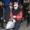 Kelly Osbourne à la sortie de l'émission "Good morning america" à New York le 21 décembre 2016.