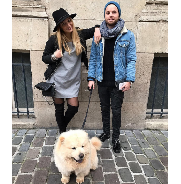 Ma2x et sa chérie Margot Malmaison - Photo publiée sur Twitter en janvier 2017